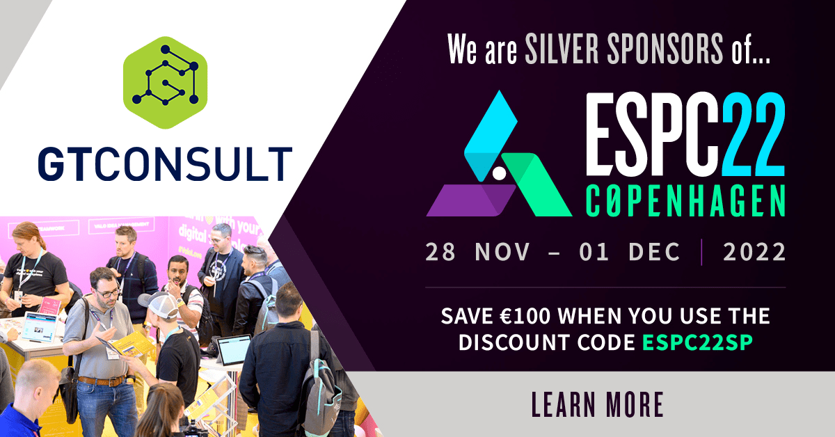 GTconsult are proud to sponsor ESPC22  